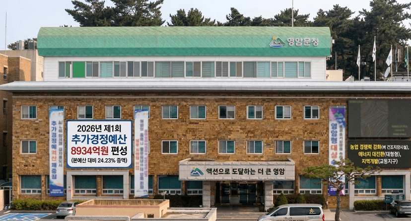 영암군, 2026 예산안 8934억 원 제출